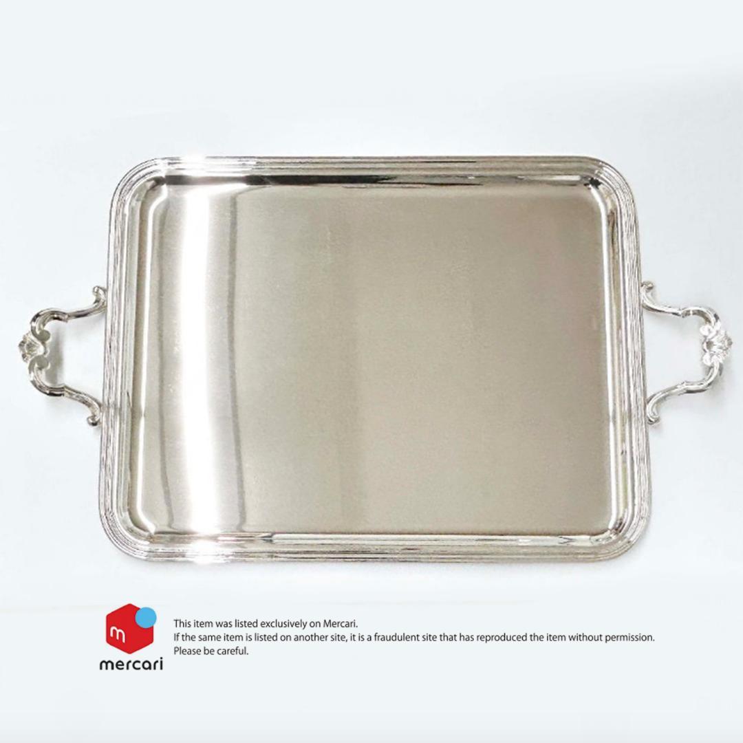 Christofle マルリースクエア型シルバーコーティングトレー【新品未使用】