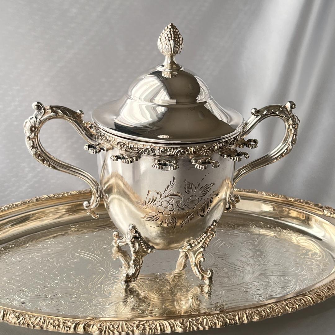 【Forbes Silver Co.】 スプーンホルダー【シルバープレート】