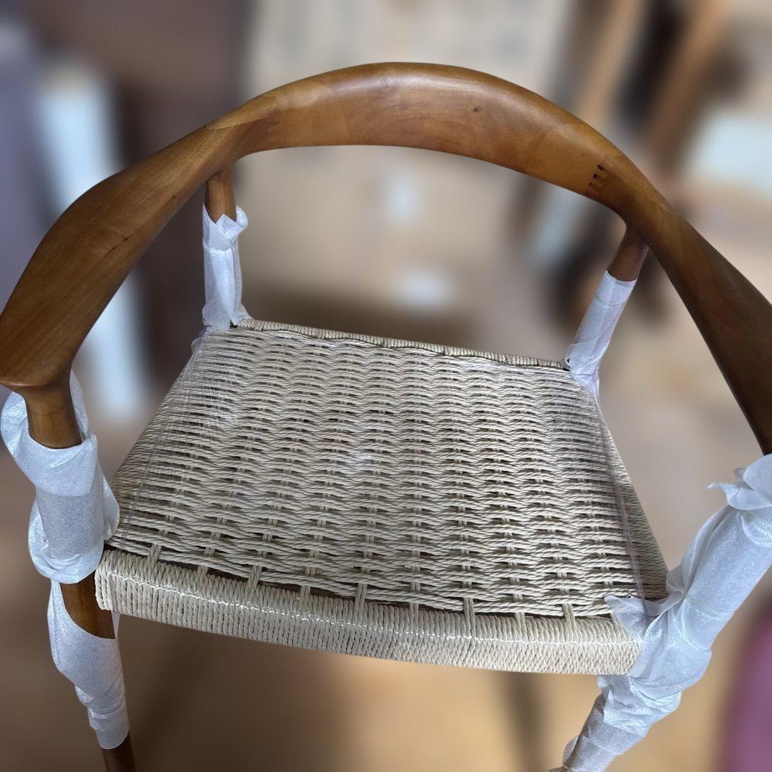 ウィッカー織りアームチェア