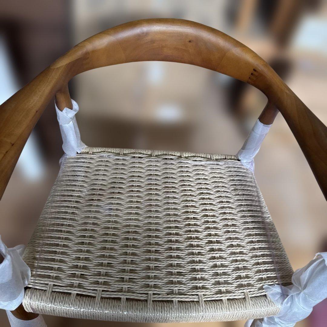 ウィッカー織りアームチェア