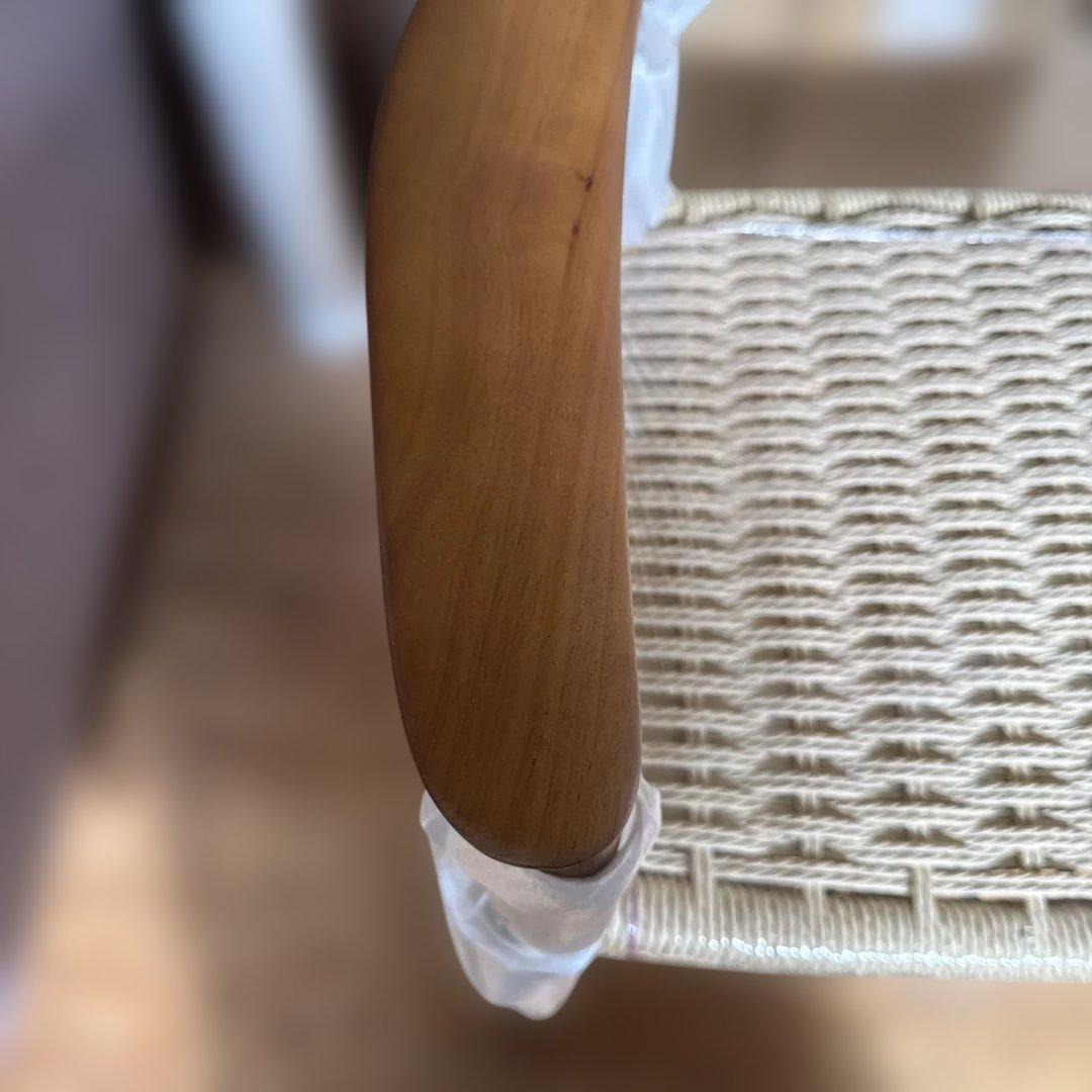 ウィッカー織りアームチェア