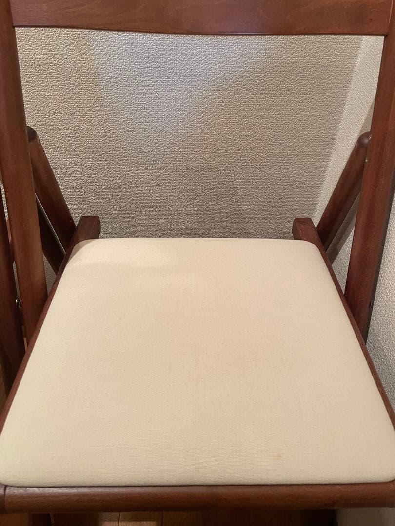 無印良品　折りたたみ椅子　木製チェア　廃盤 2脚セット