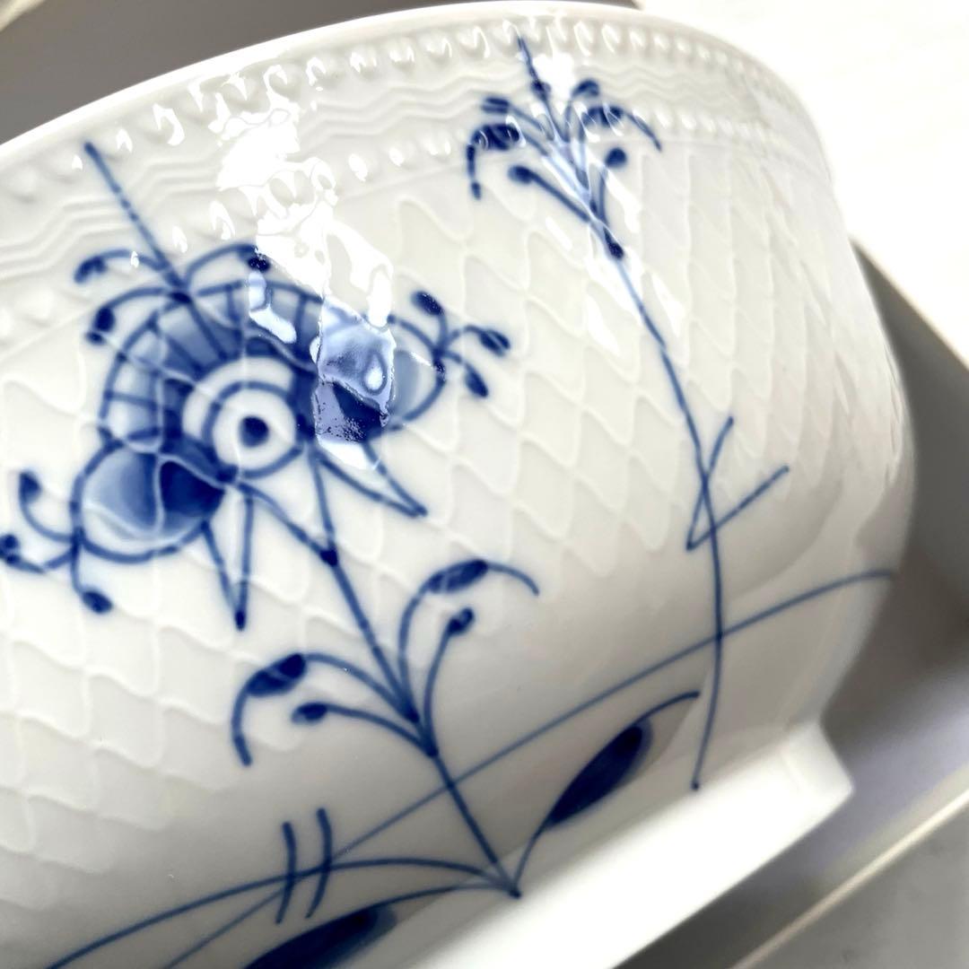 新品 ブランド箱入り ロイヤルコペンハーゲン ブルーパルメッテボウルL