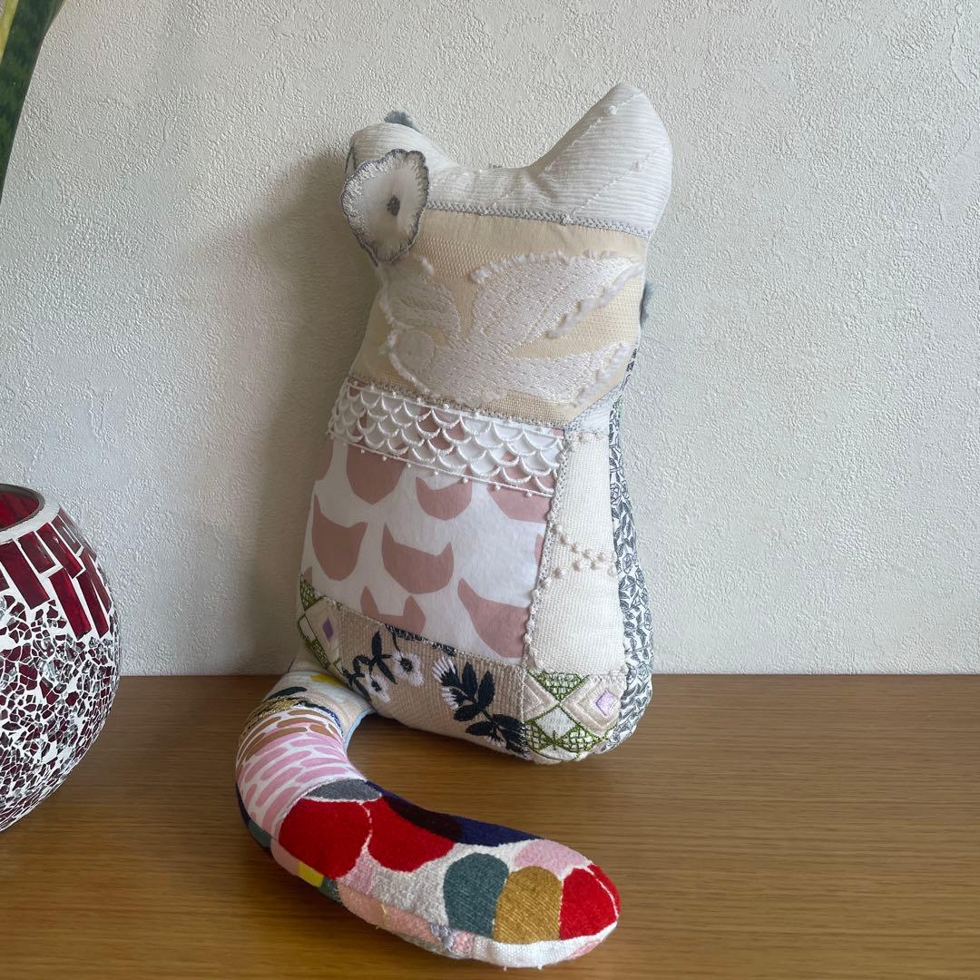 ミナペルホネン ハンドメイド オッドアイ ⭐猫 (*ΦωΦ)白猫さんb5