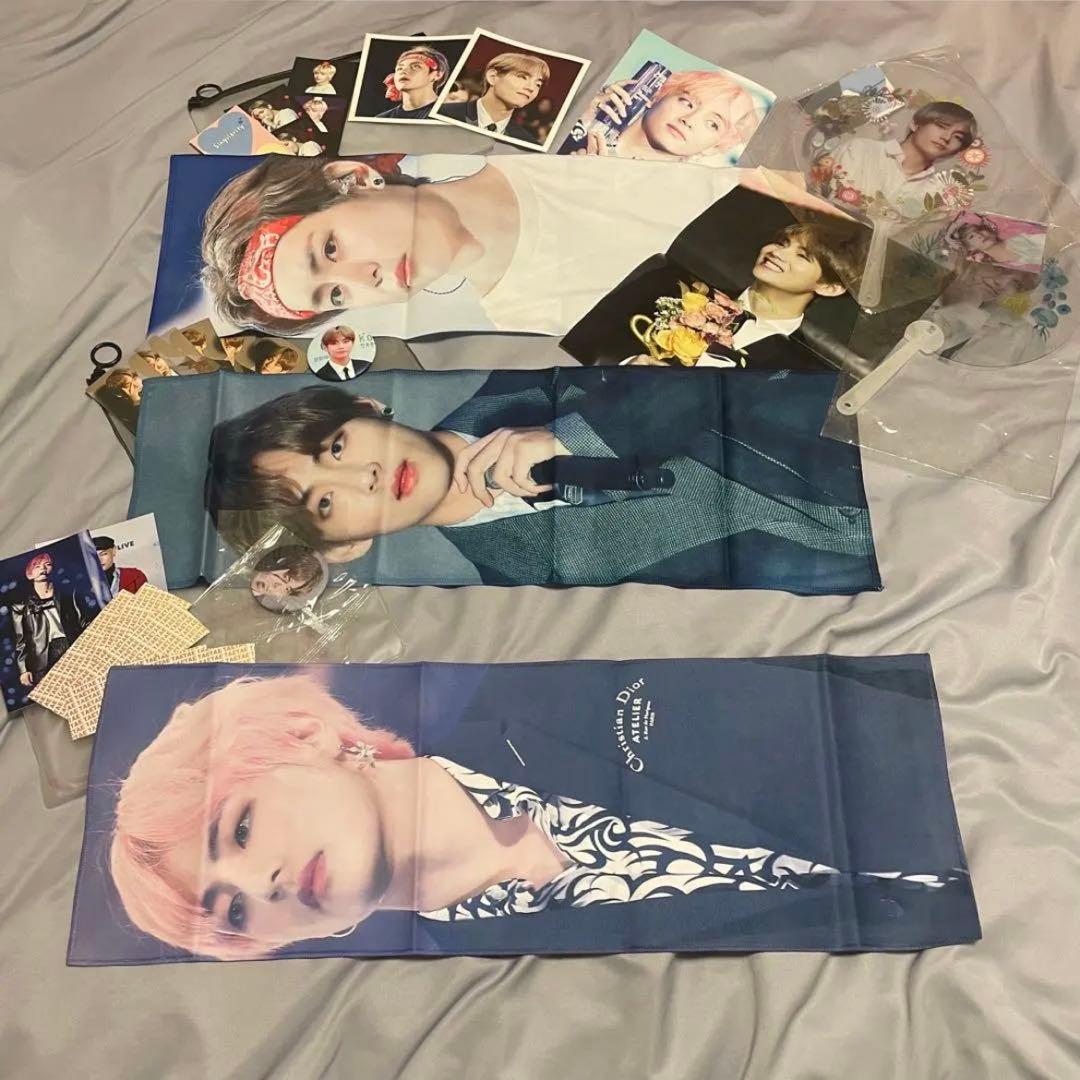 【美品多数】BTS テヒョン 公式うちわ スローガン カップホルダー まとめ売り