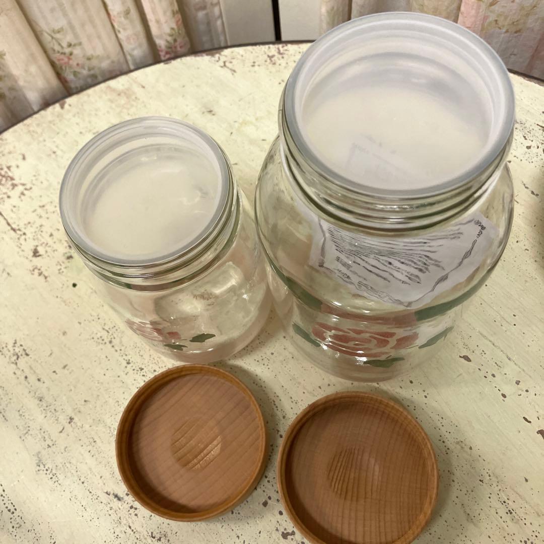 マニーローズ　木ぶたガラスボトル　L&M ２本セット