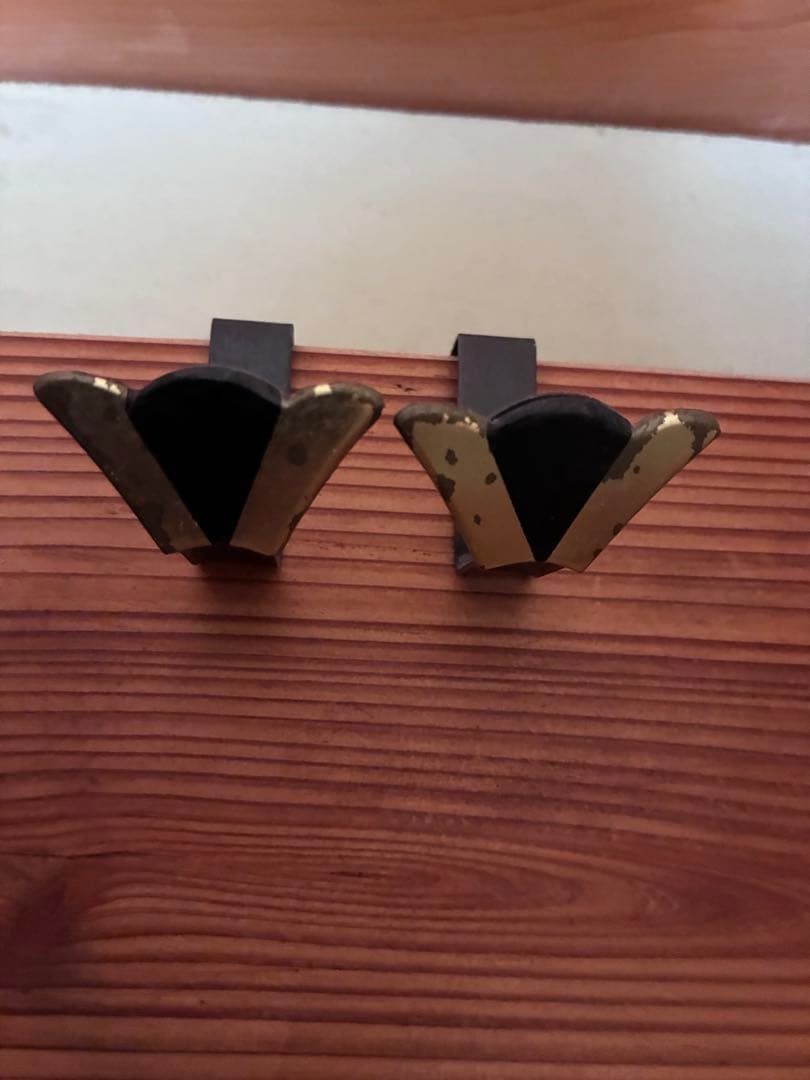 木製掛軸箱2セット、掛軸3金具4付