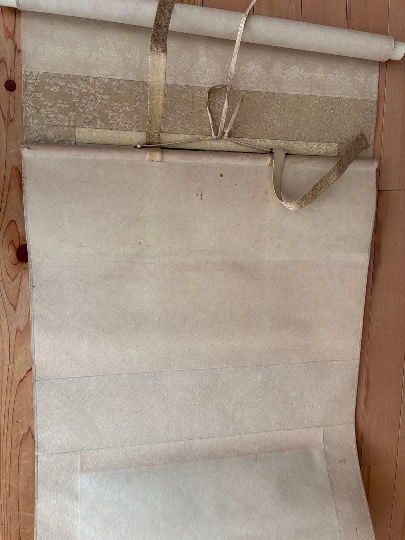 木製掛軸箱2セット、掛軸3金具4付