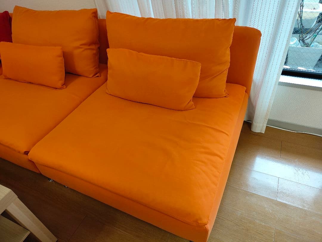 美品 IKEAイケアSÖDERHAMNソーデルハムン ソファセット カバー3色付