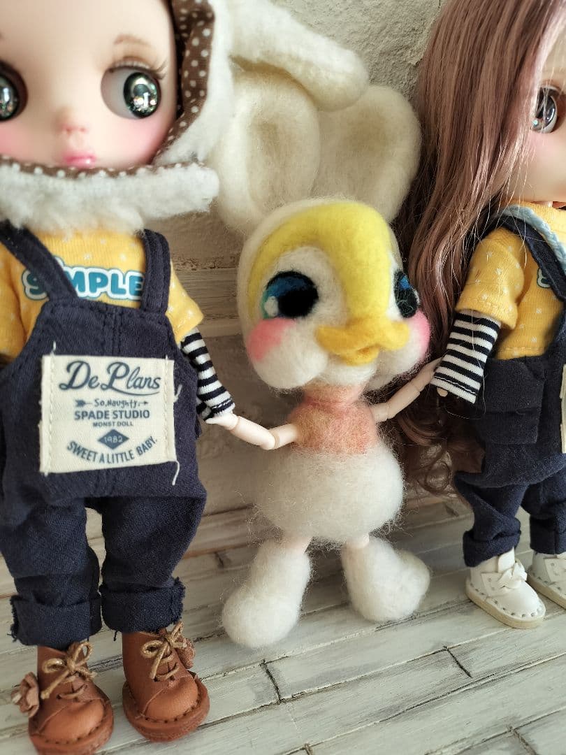 専用★ドールのお友達★アヒルちゃん★アイシードール★オビツ★羊毛フェルト