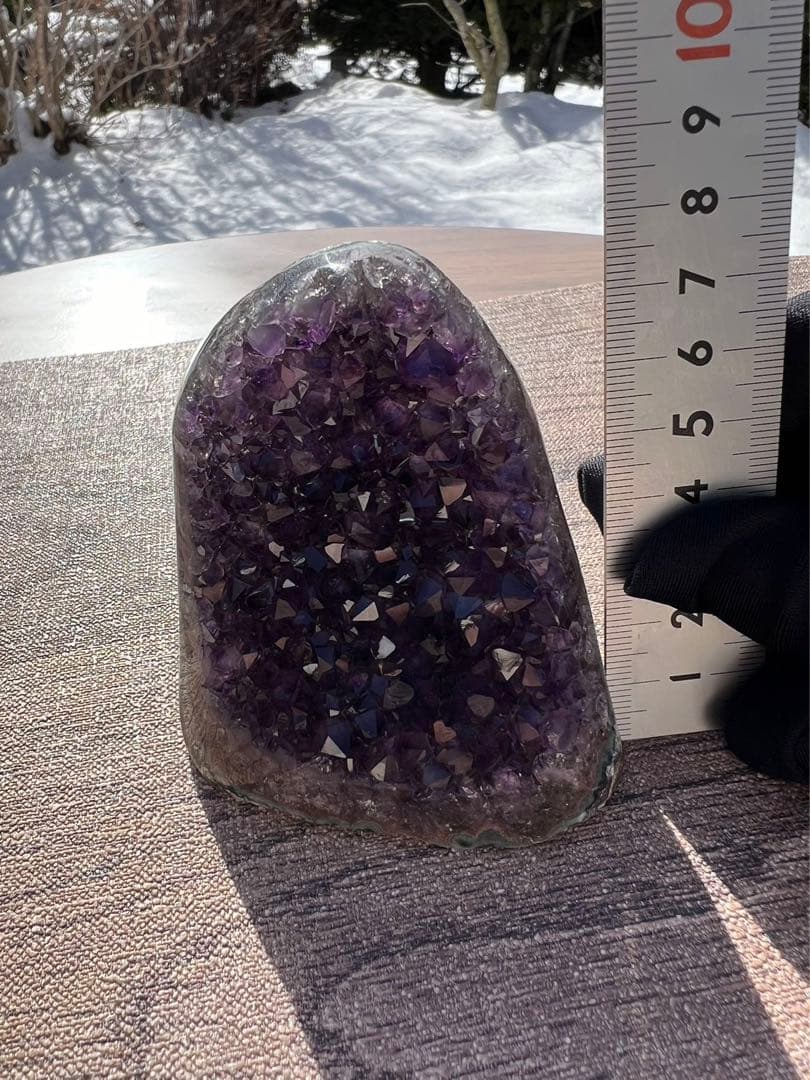 A452 高品質アメジストドーム パワーストーン 紫水晶 天然石 置き物