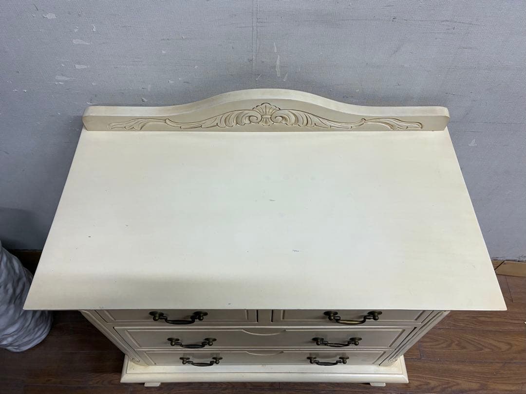 管439フレンチスタイルアンティーク調姫系3段チェスト-海外ファッション