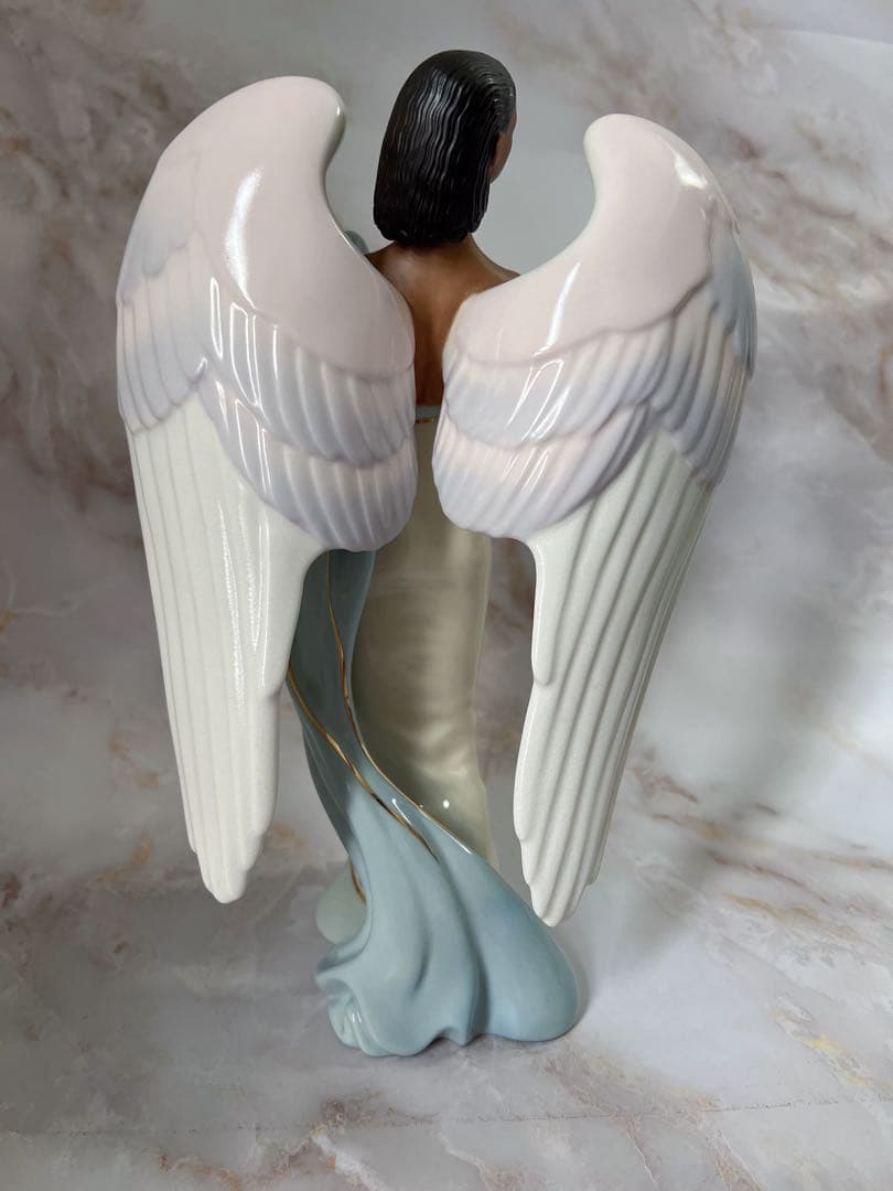 限定 美品 アメリカ Lenox レノックス 天使 陶器人形 手描き絵付け