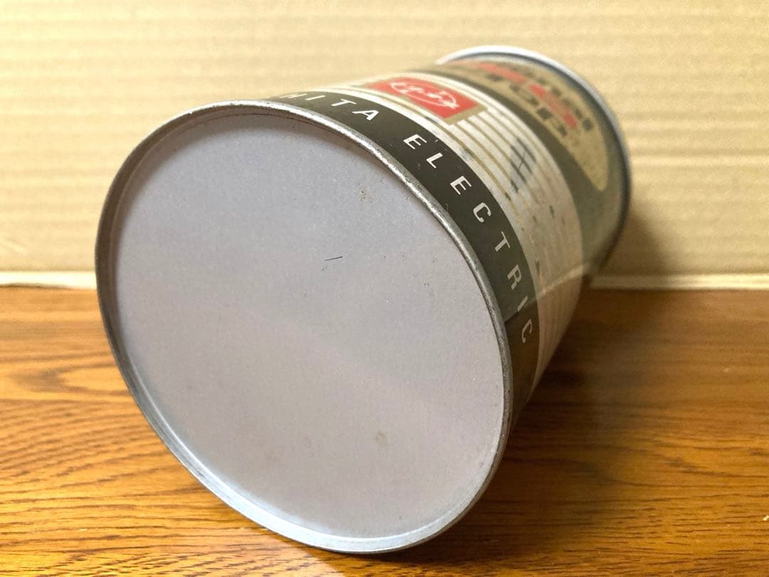 80年代 ビンテージ ナショナルネオハイトップ 乾電池缶 小物入れ 昭和 当時物