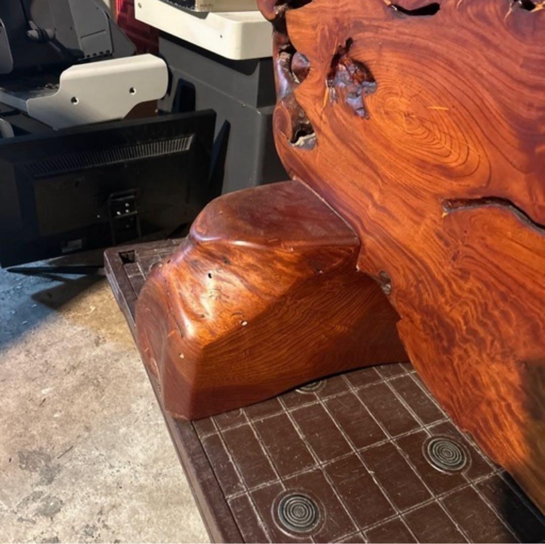 一枚板衝立　 サイズは横約140✖️高さ110 板厚7センチ　玄関にどっしり