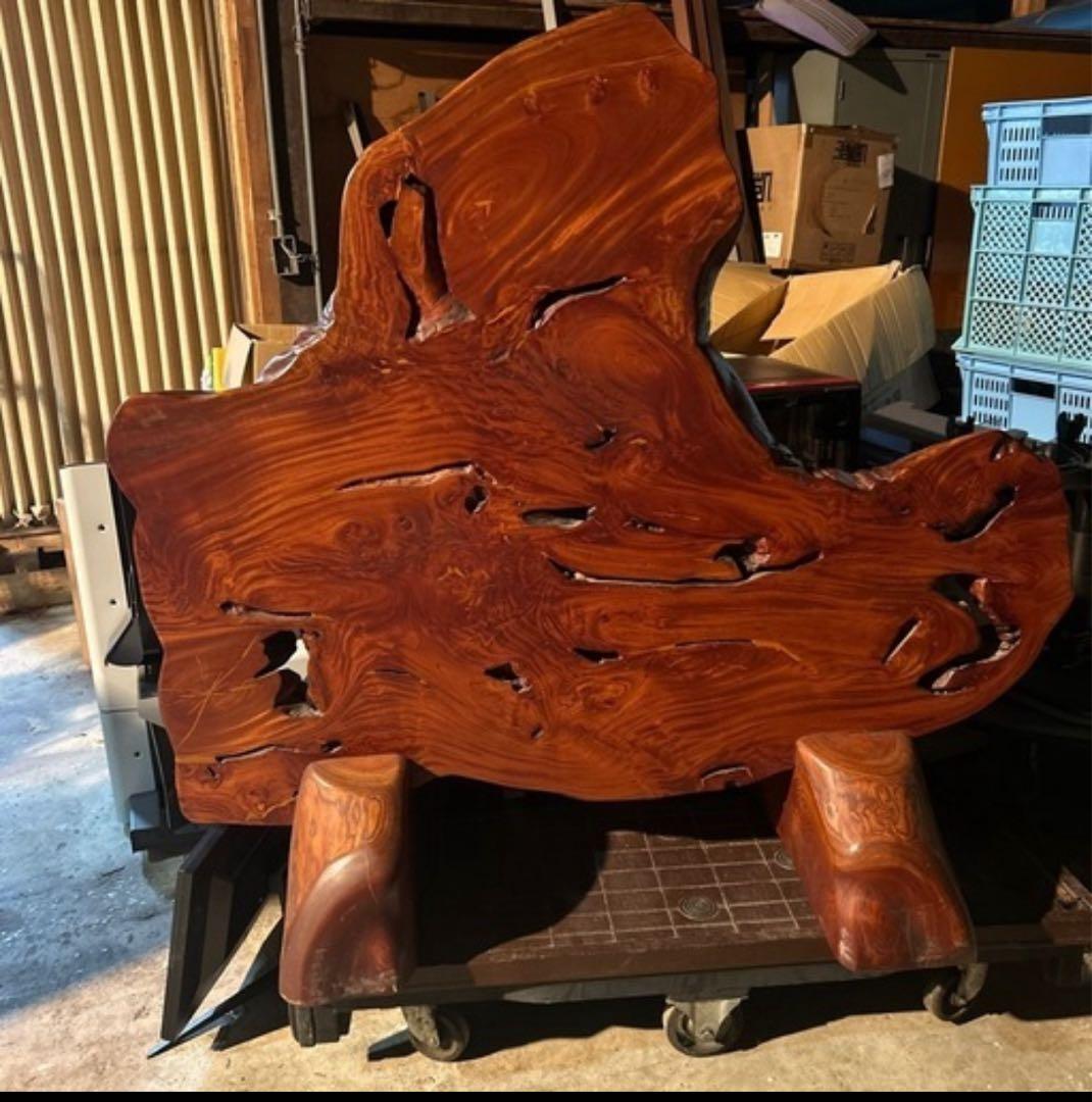 一枚板衝立　 サイズは横約140✖️高さ110 板厚7センチ　玄関にどっしり