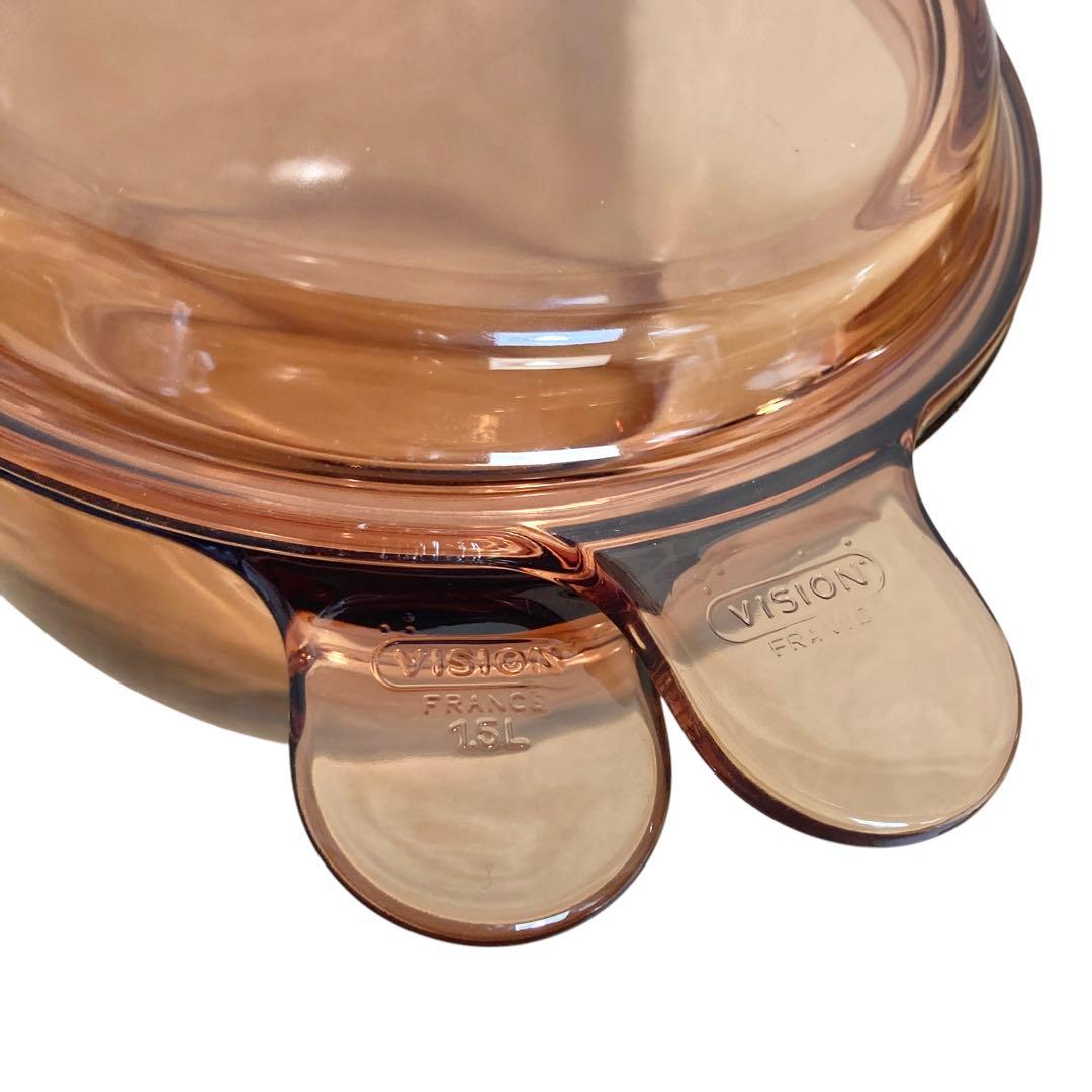 VISION　ビジョン　耐熱ガラス 両手鍋　1.5L 2.5L セット
