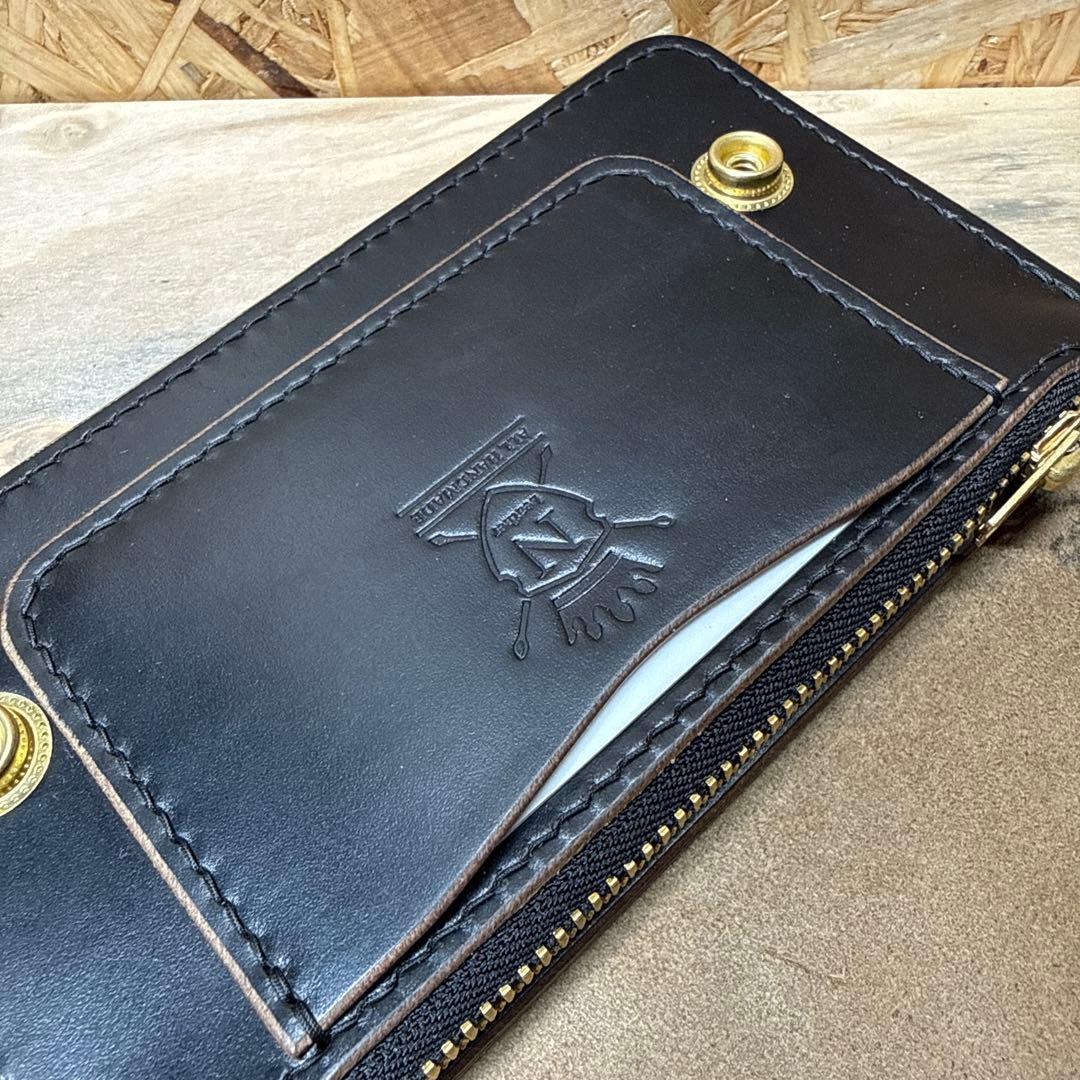 ホーウィン クロムエクセル 150 トラッカーウォレット 茶芯 タロン