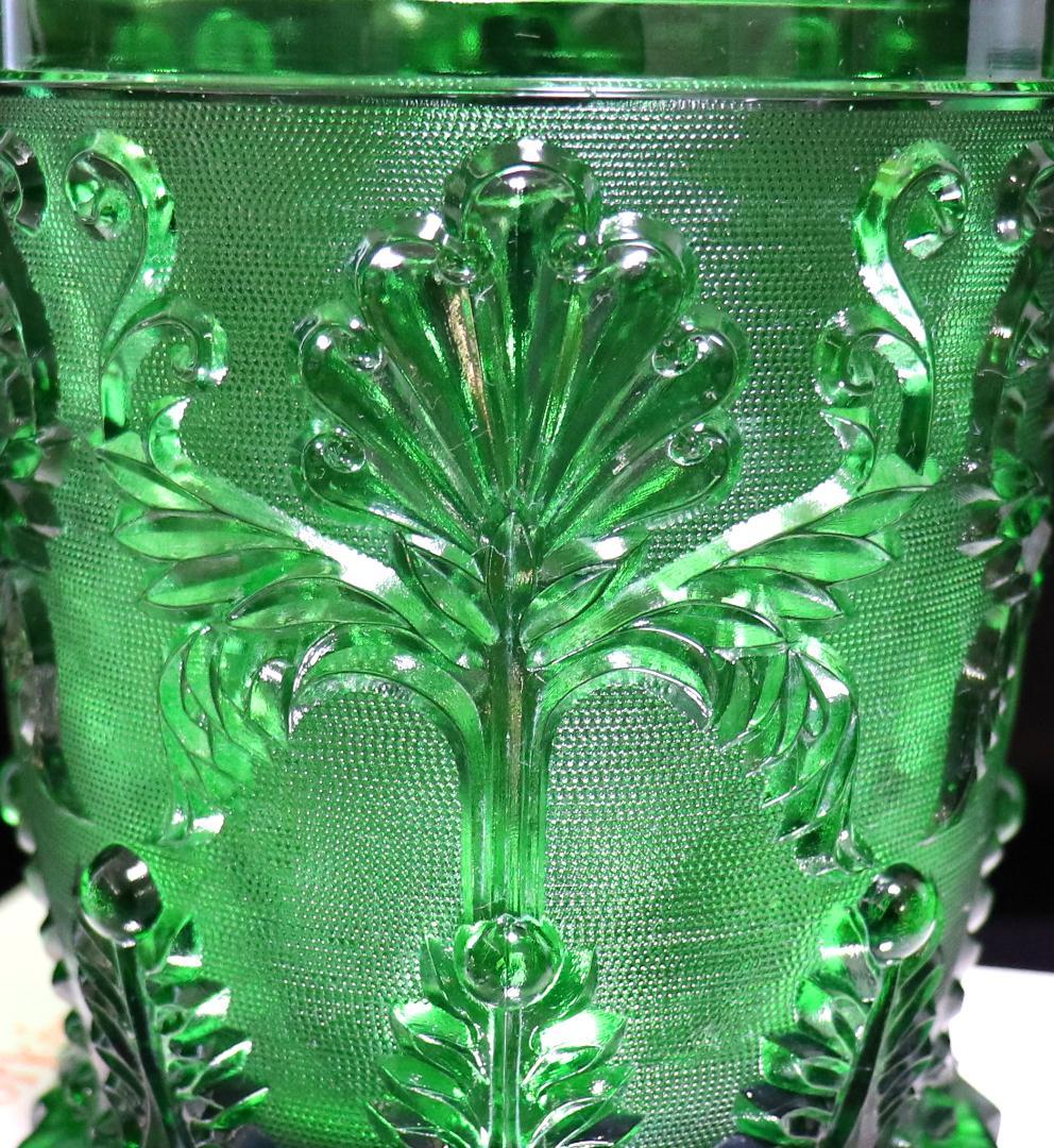 オールド・バカラ 1840年 激レア 大型 緑色ガラス 壺 アイスペール
