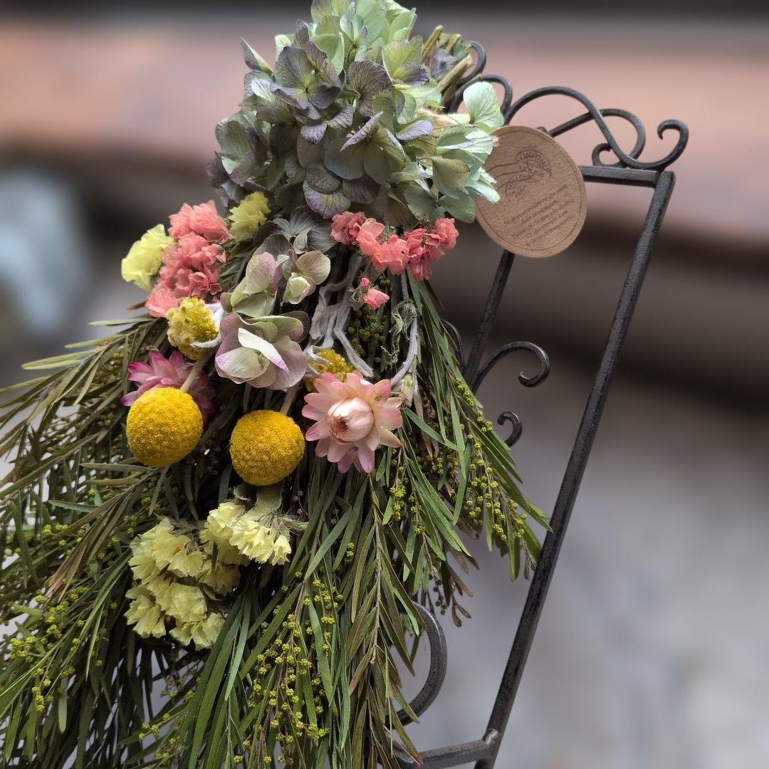 ドライフラワースワッグ 春待ちスワッグ W22cm前後xH37 - メルカリ