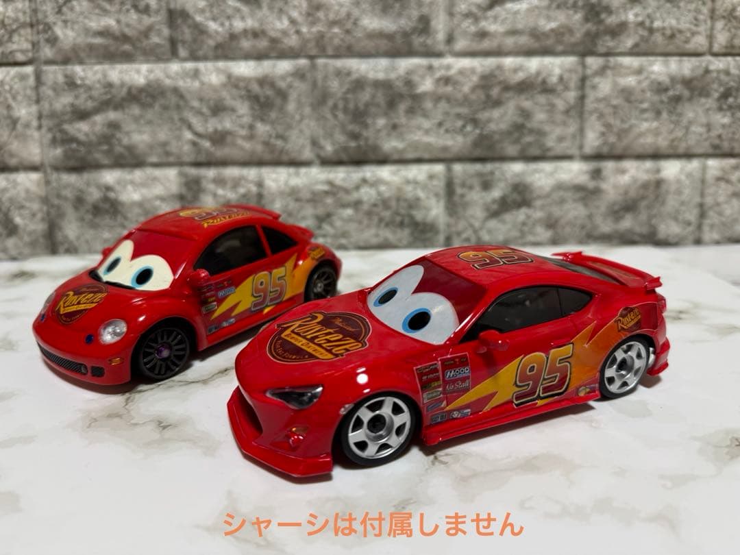 ミニッツ　ライトニング・マックィーン風　ボディ　2台セット　 自作品