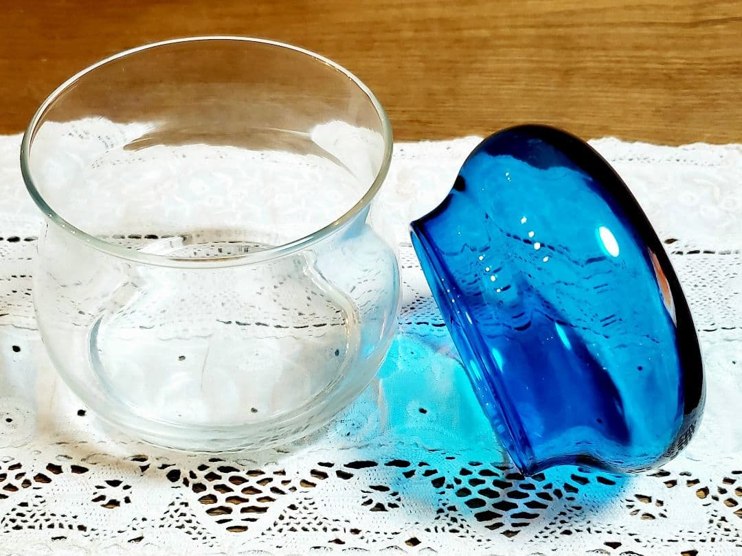 アデリア ガラス キャニスター キャンディーポット 3個セット 新品