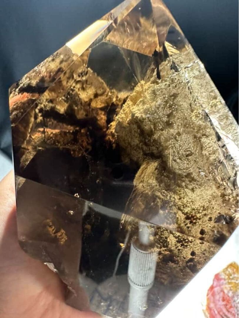 超高品質　ガーデンクォーツ　スモーキークォーツ　共生