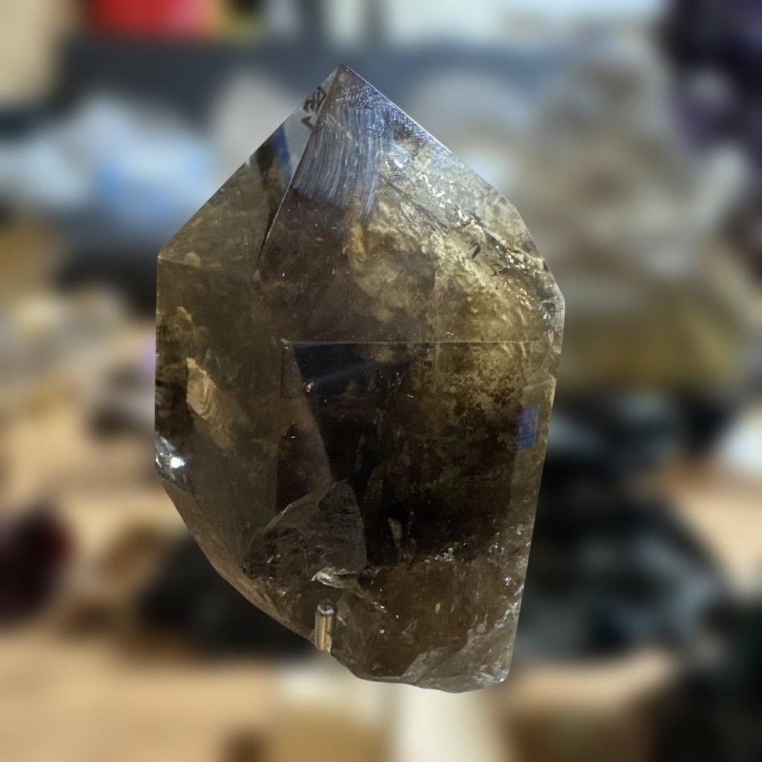 超高品質　ガーデンクォーツ　スモーキークォーツ　共生