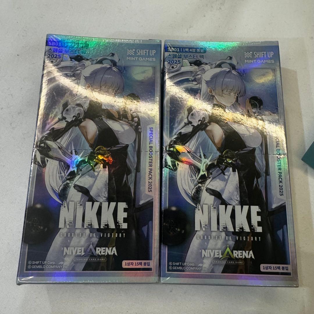 【海外限定】勝利の女神NIKKE ニベルアリーナ　TCG 2BOX おまけ付き
