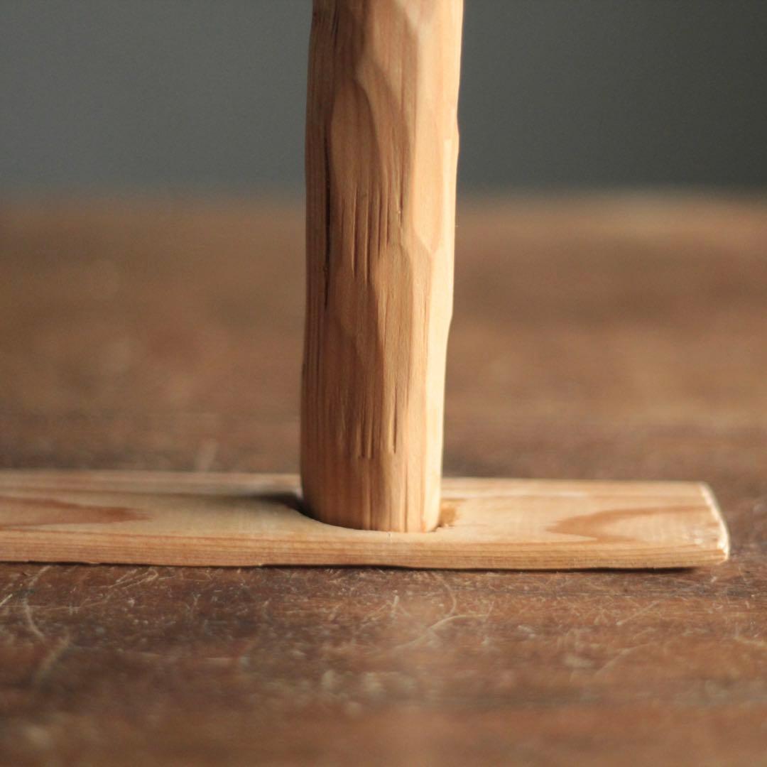 木彫 立体作品 人物像 現代美術 オブジェ