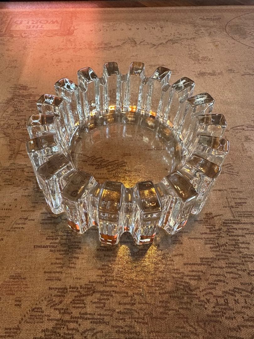 昭和　レトロ　バブル期　カメイガラス　KS-136 ギア　灰皿　美品　かっこいい