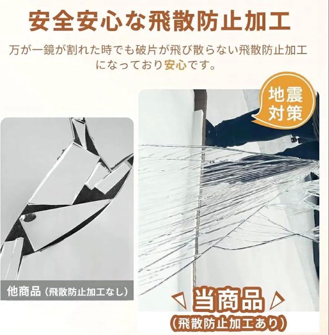 全身鏡 160x50cm 姿見 全身ミラー スタンドミラー 3WAY 壁掛け