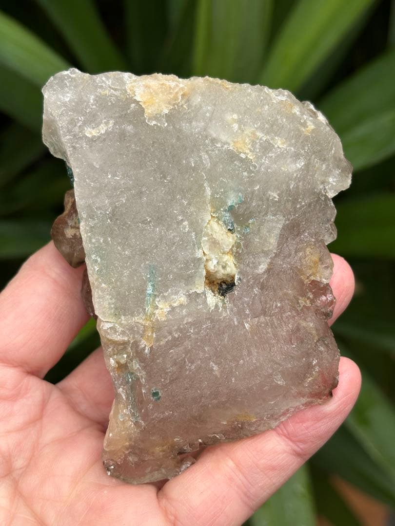 希少 ミナスジェライス州産 シトリン ジャカレー トルマリン共生 237g