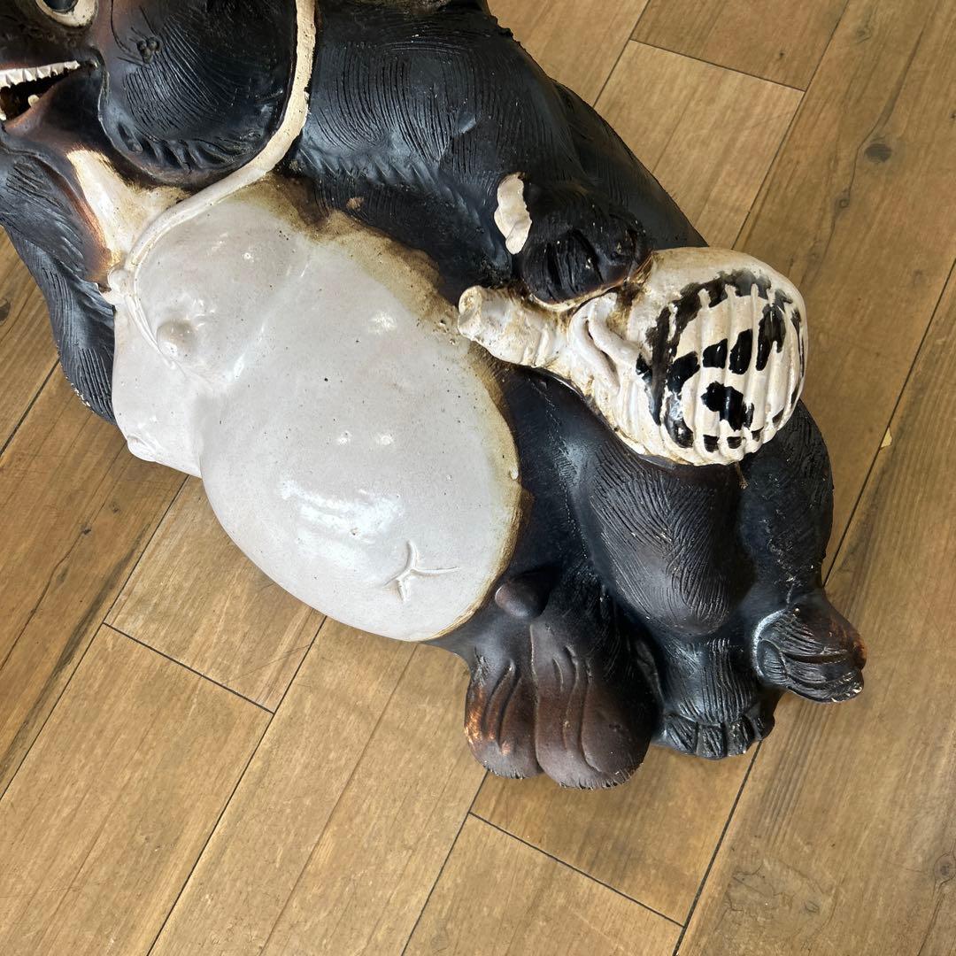 骨董品　レア　タヌキ　狸　たぬき　男の子　オブジェ