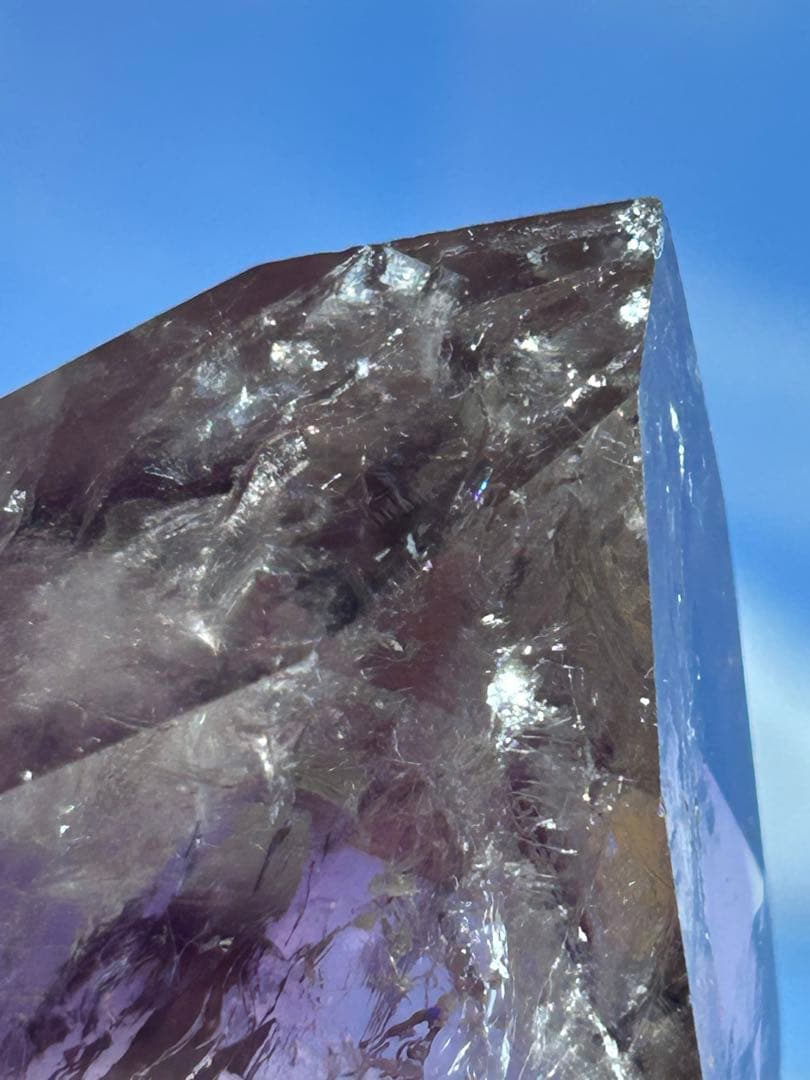 ファントムアメジスト　ミニタワー　天然石　置物