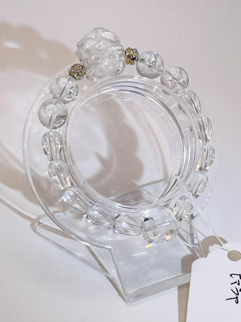 【蓮(水晶)/ヒマラヤ水晶】内径約15cm 浄化済み No,424