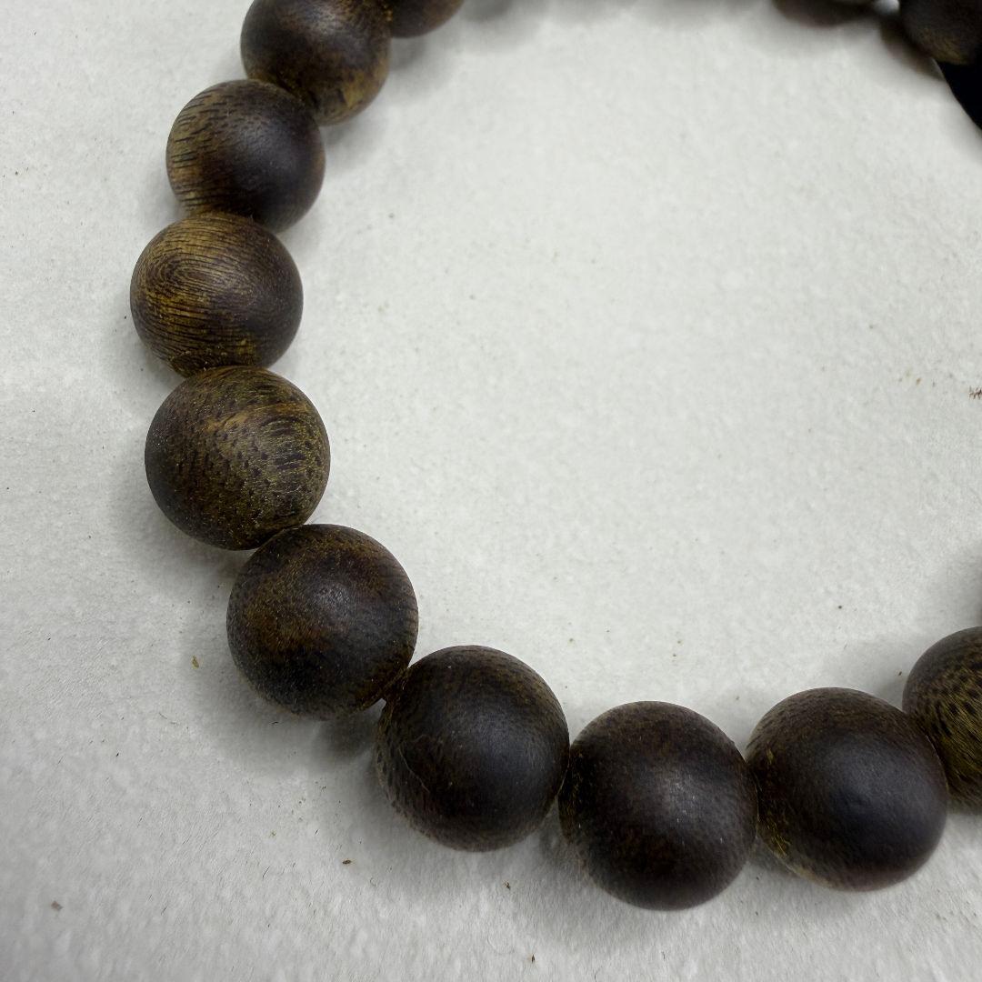 R056 極上緑油伽羅伽楠香奇楠香沈香手串 高級ブレスレット重さ：10.8g