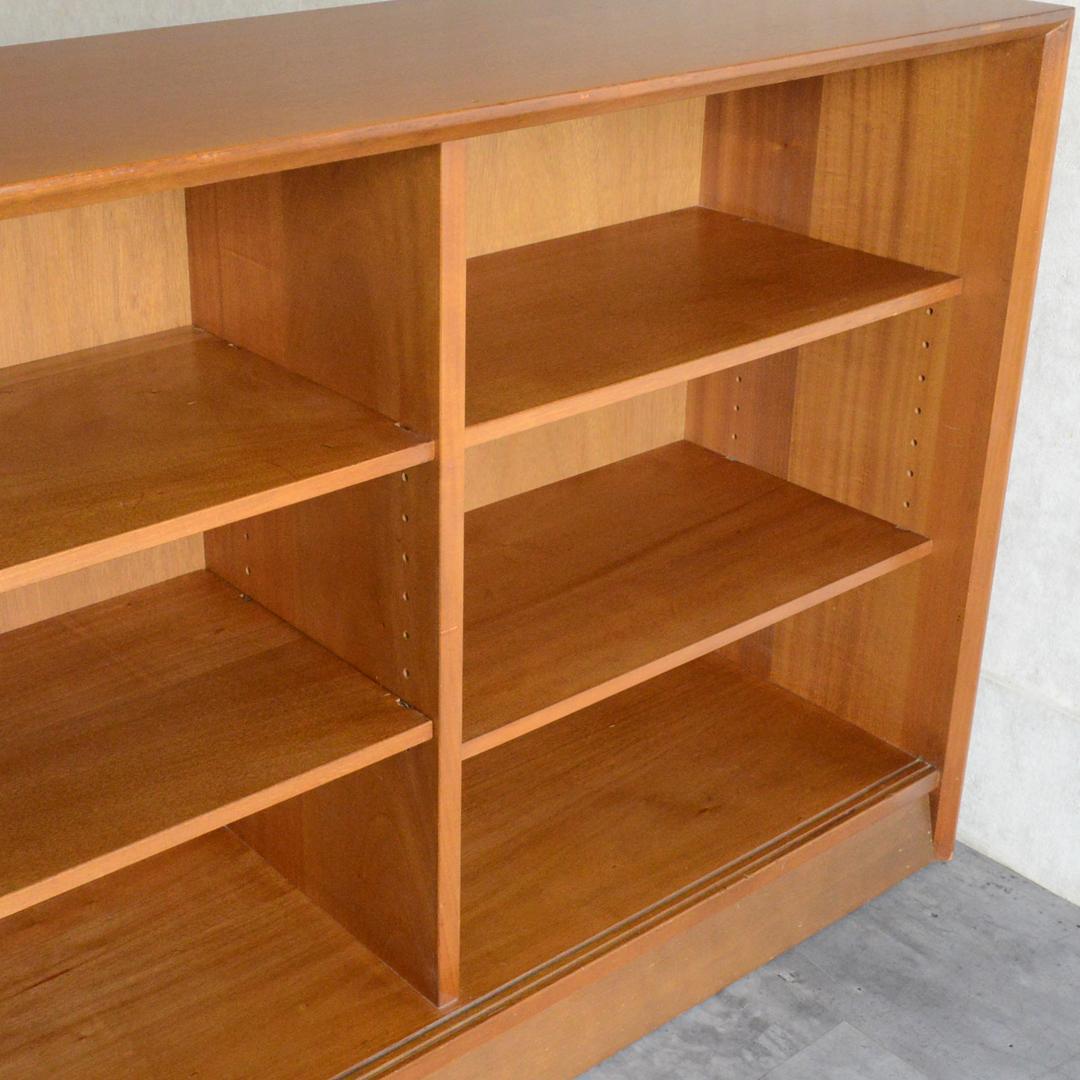 ヴィンテージ チーク ガラスキャビネット カップボード ディスプレイキャビネット