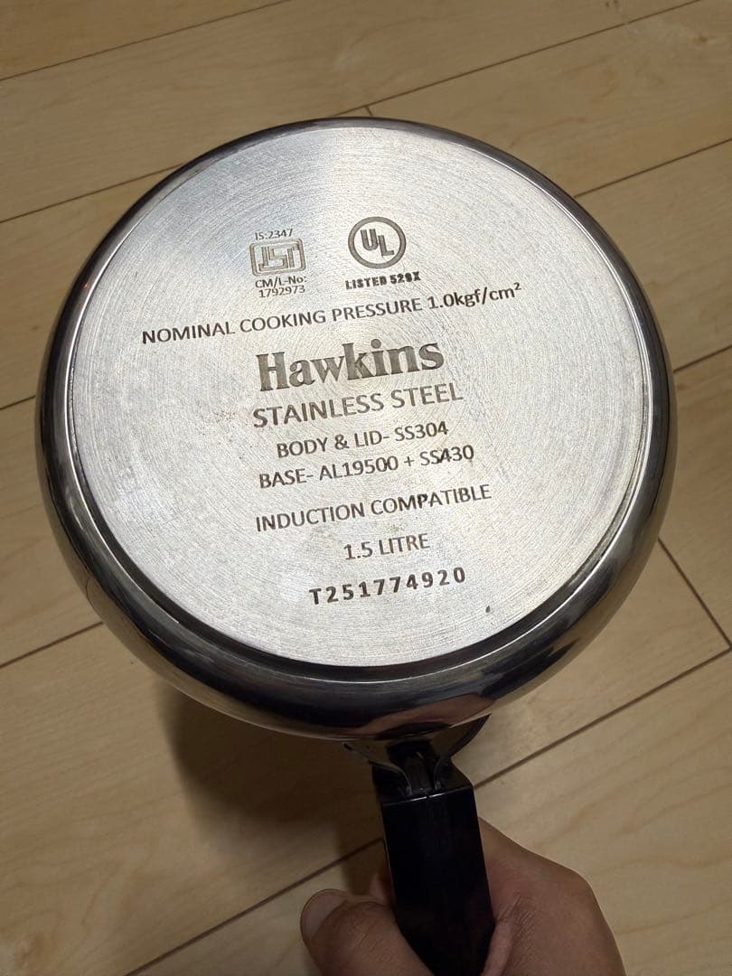 ステンレス製 圧力鍋｜IH・ガス対応