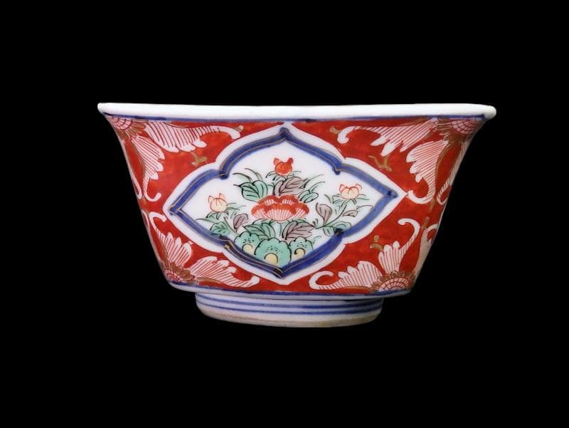 大聖寺伊万里 唐獅子牡丹の図 四方角向付 5客 N1114AS-CZy - メルカリ