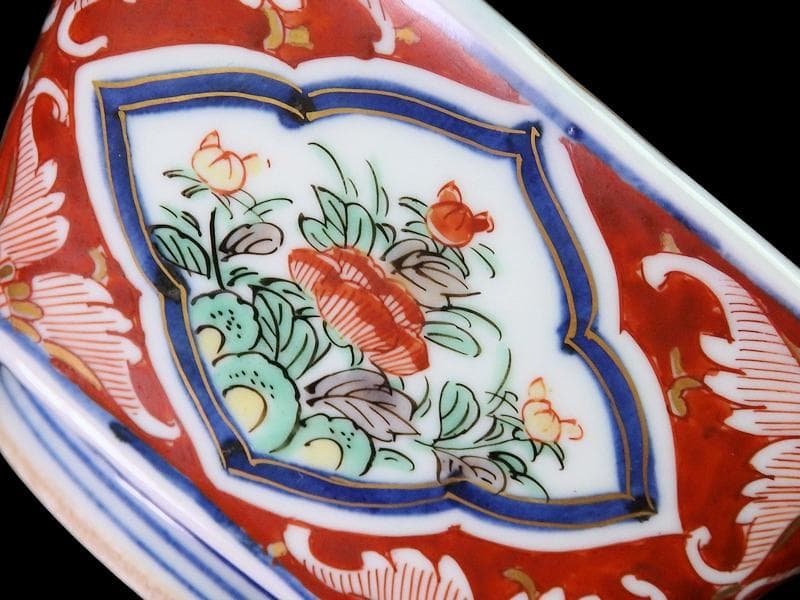 大聖寺伊万里 唐獅子牡丹の図 四方角向付 5客 N1114AS-CZy - メルカリ