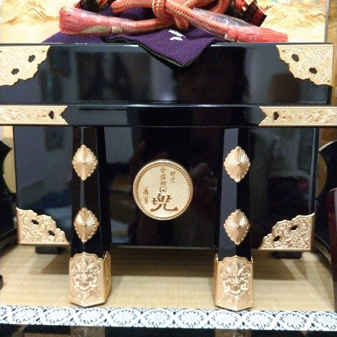 ☆used☆人形の秀月 5月人形 兜平飾り 本金箔 品番 SB5209 2-1