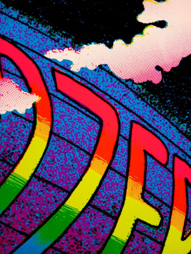 希少美品90sビンテージ ベルベットポスター『天国への階段』レッド