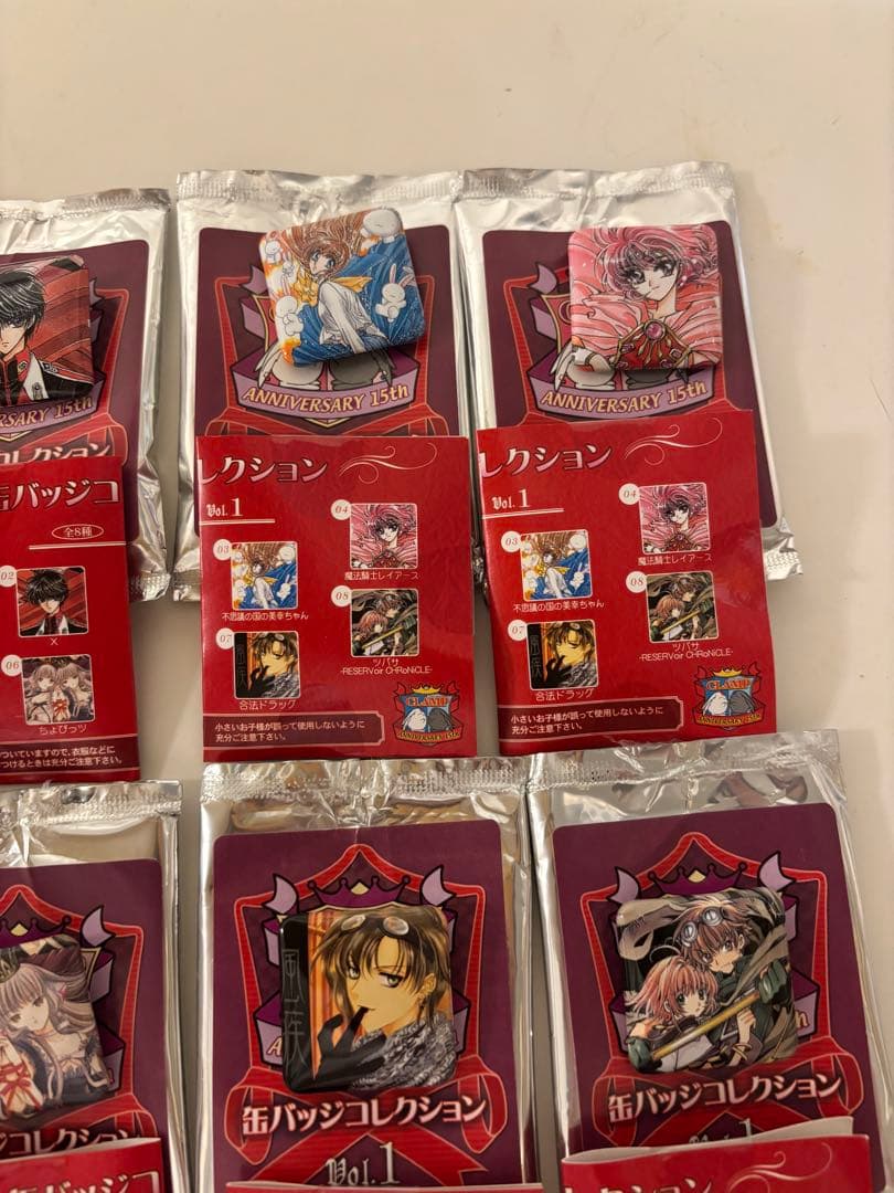 CLAMP ANNIVERSARY 15th 缶バッジコレクション