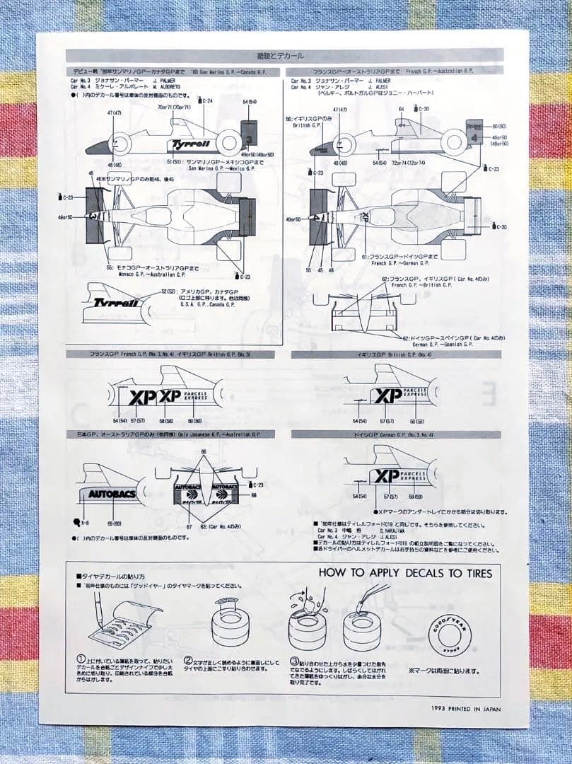 良状態 当時モノ WAVE/モデラーズ 1/24 ティレル・フォード 018 - メルカリ