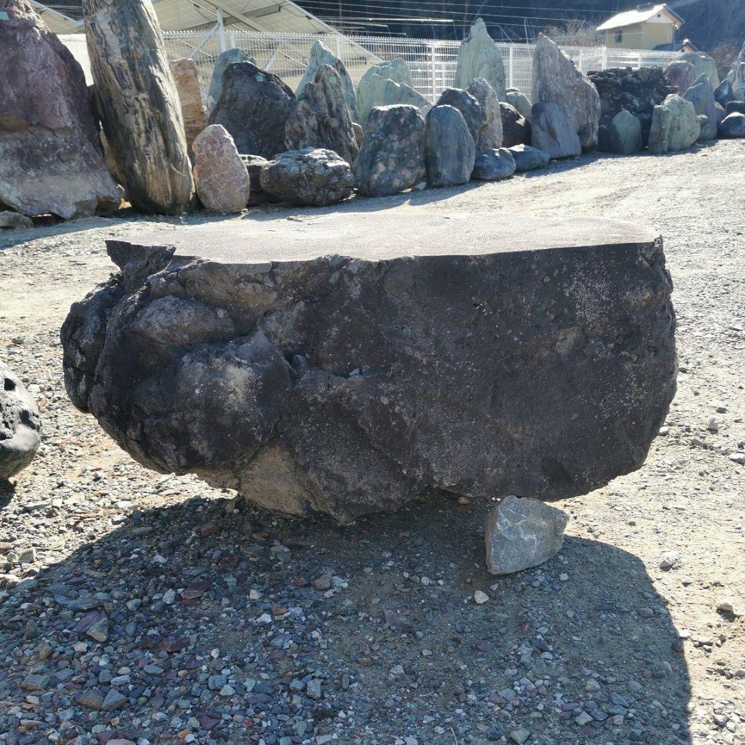 浅間　溶岩石　台石　155キロ　庭石　石　鑑賞石　庭　坪庭　ガーデニング