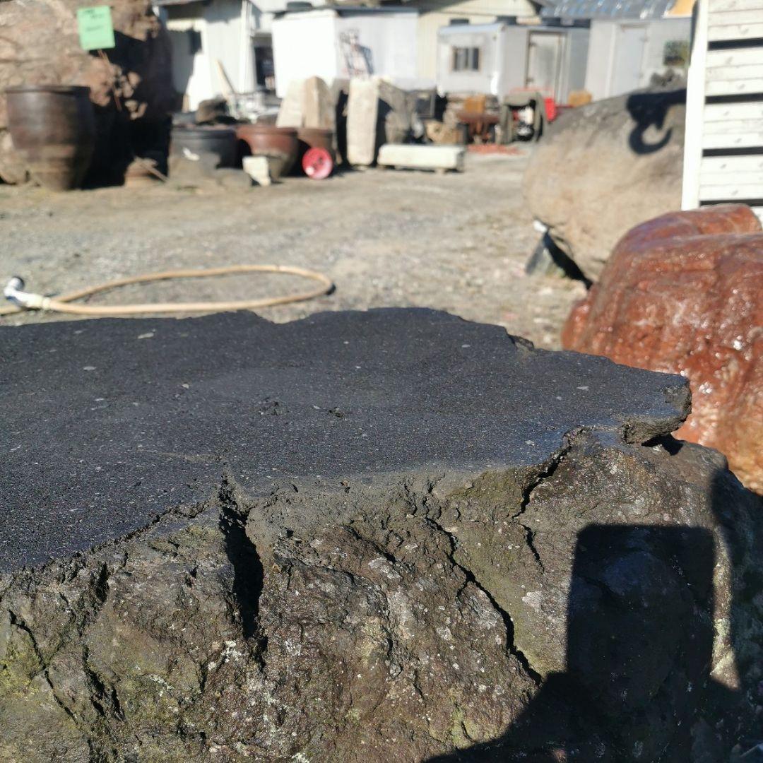 浅間　溶岩石　台石　155キロ　庭石　石　鑑賞石　庭　坪庭　ガーデニング