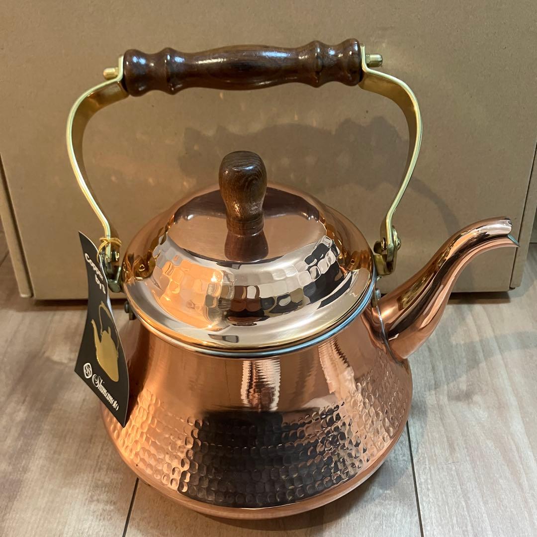 未使用 島本製作所 SS 銅製 やかん ケトル