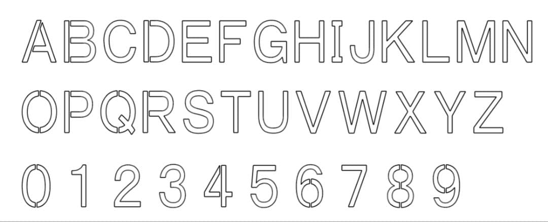 ステンシルプレート　オーダー制