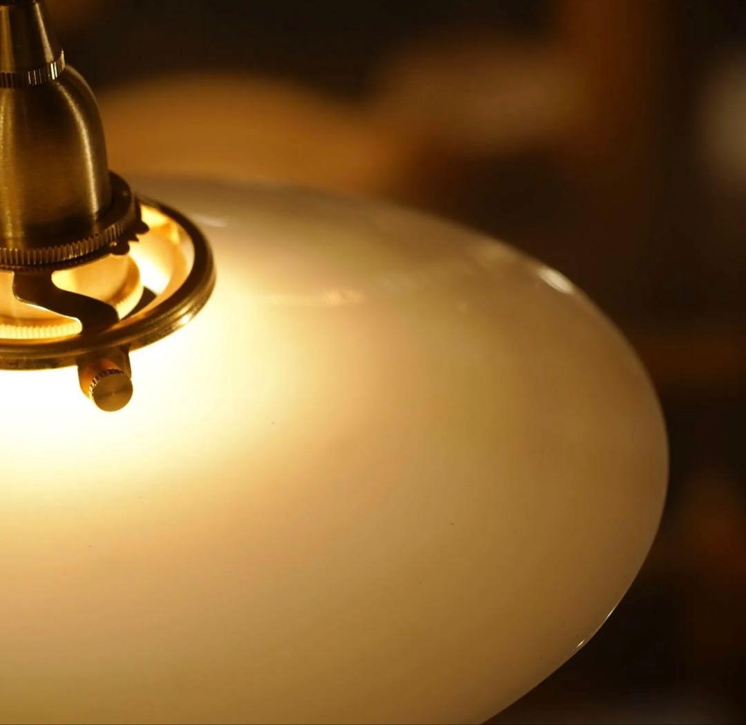 ミルクガラス｜ペンダントライト｜ビンテージ